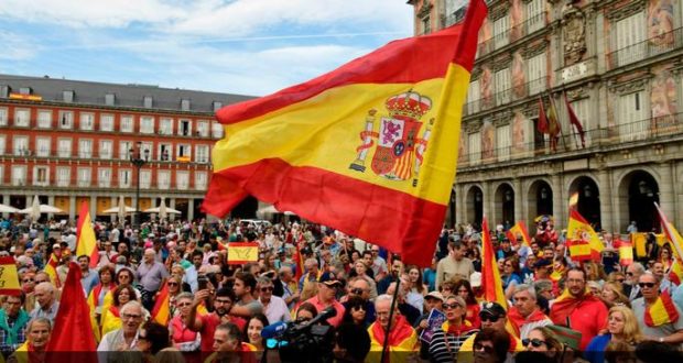 Protesters Converage on Madrid.