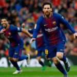 Barcelona 1 Home team scorers Lionel Messi 26   Atlético 0 Away team scorers Report Min-by-min La Liga Lionel Messi’s free-kick sends Barcelona eight points clear of Atlético Madrid